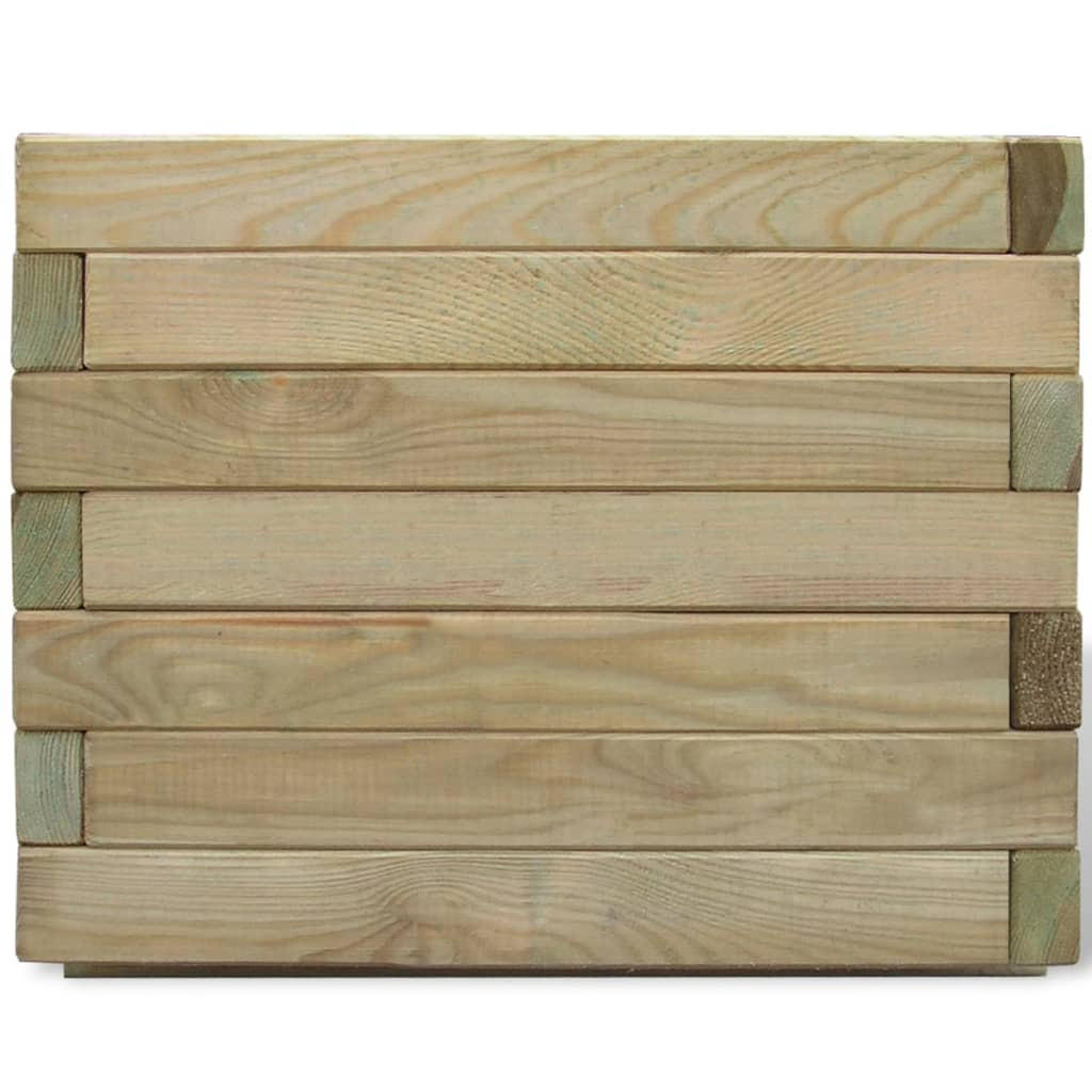 HOCHBEET 50x50x40 cm Holz Quadratisch - Braun, Holz (50/40/50cm) - furnicato