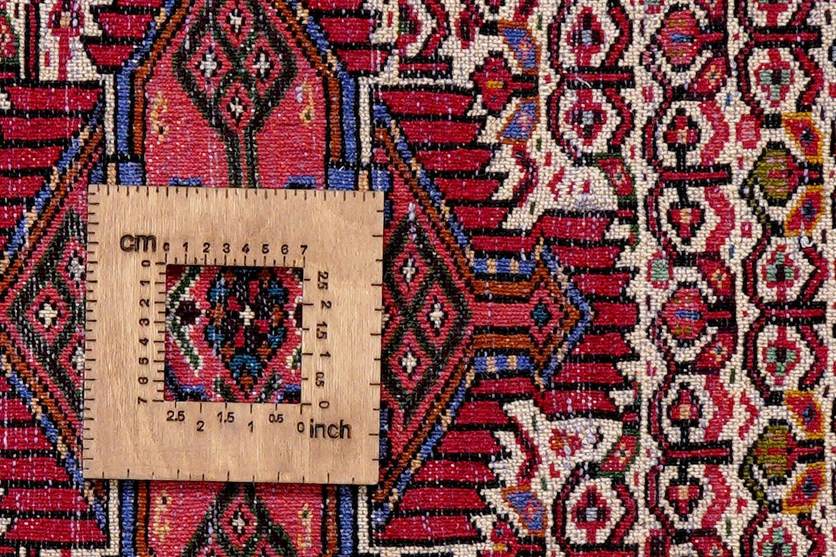 ORIENTTEPPICH handgeknüpft Assadabad Beige, Rot 116/80 cm Schurwolle - Beige/Rot, Textil (80/116cm) - Looma