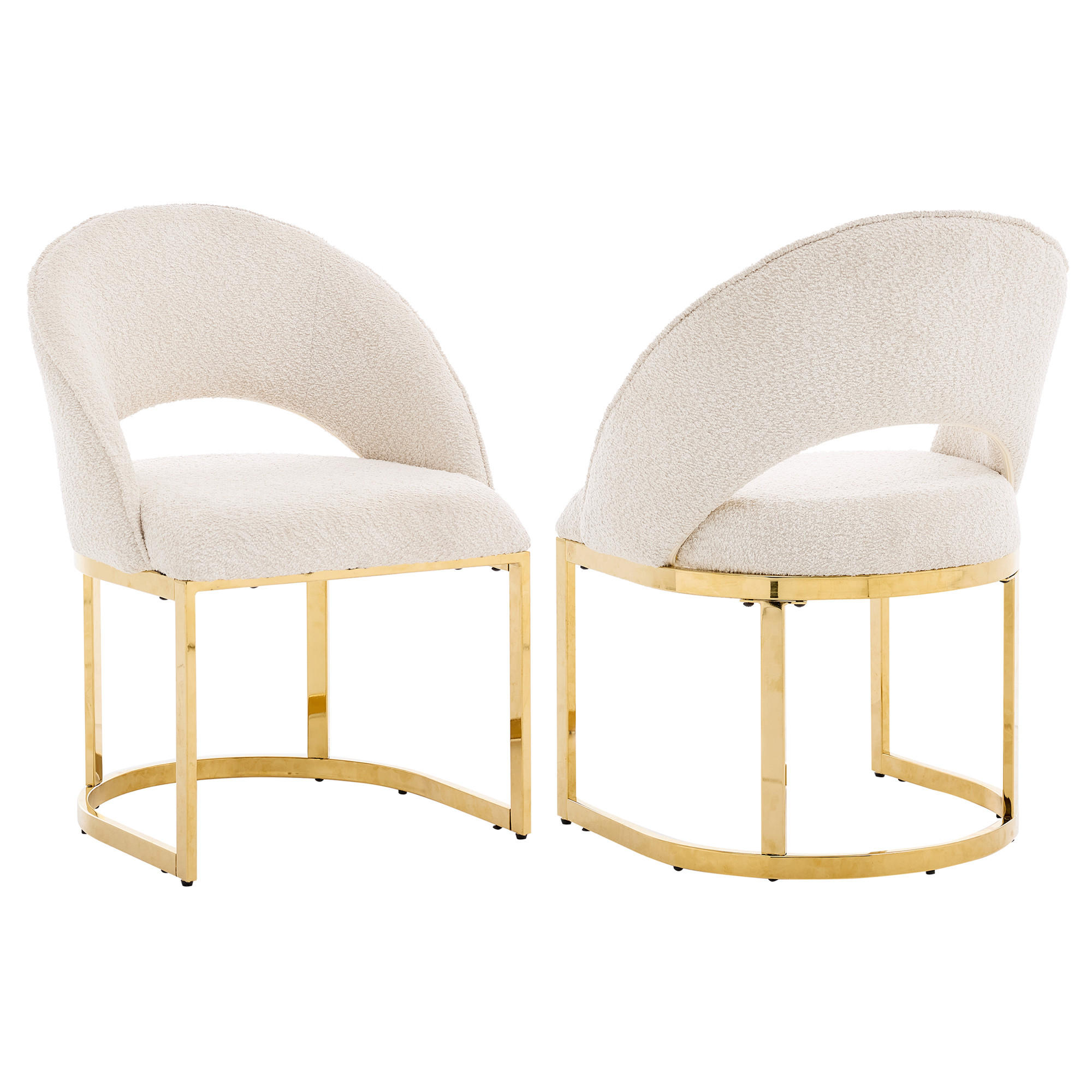 Flieks Esszimmerstühle Beige, Gold 59x80x56 cm