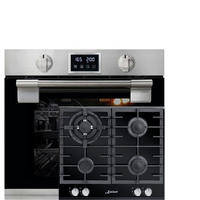 EINBAU -Elektrobackofen 60 cm EH 6337+KCG 6380 Einbau Gaskochfeld 60 cm - Silberfarben, Metall (59.4/59.4/55.6cm) - Kaiser Küchengeräte
