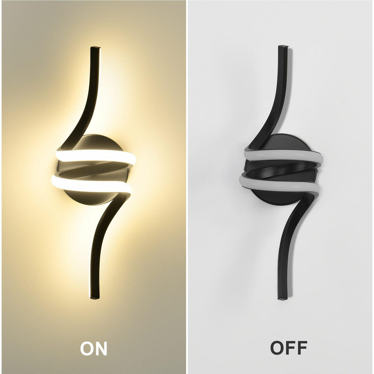 NÁSTĚNNÉ LED svítidlo Yarwood 40,5/12,5/16,5 cm - černá, kov (12.5/16.5/40.5cm) - Nettlife