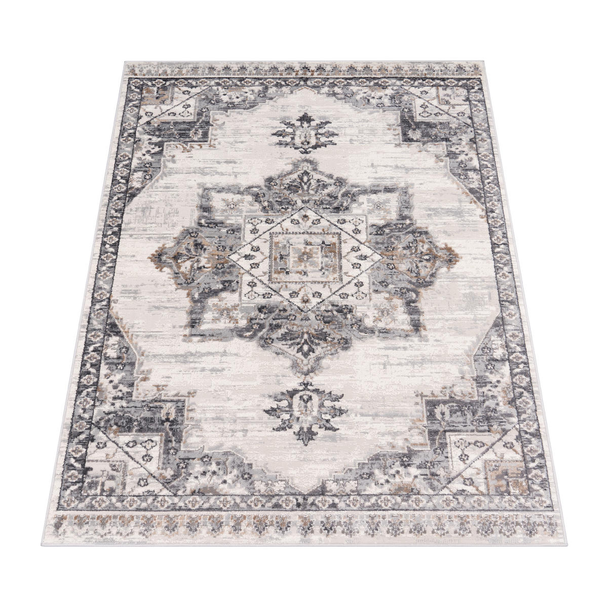 KURZFLORTEPPICH 80/150 cm Foggia 772 - Grau, Textil (80/150cm) - Paco Home