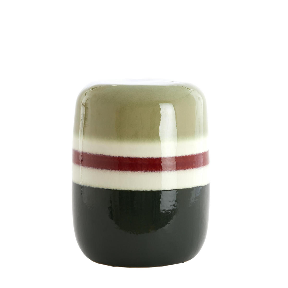 BEISTELLTISCH Franca Grün 34/34/46.5 cm - Grün, Keramik (34/34/46.5cm) - Light & Living