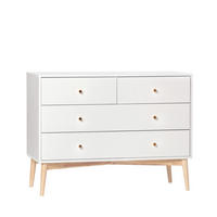 KOMMODE MIT SCHUBLADEN Vichy Weiß 100 cm x 76 cm - Weiß, Holzwerkstoff (100/76/40cm)