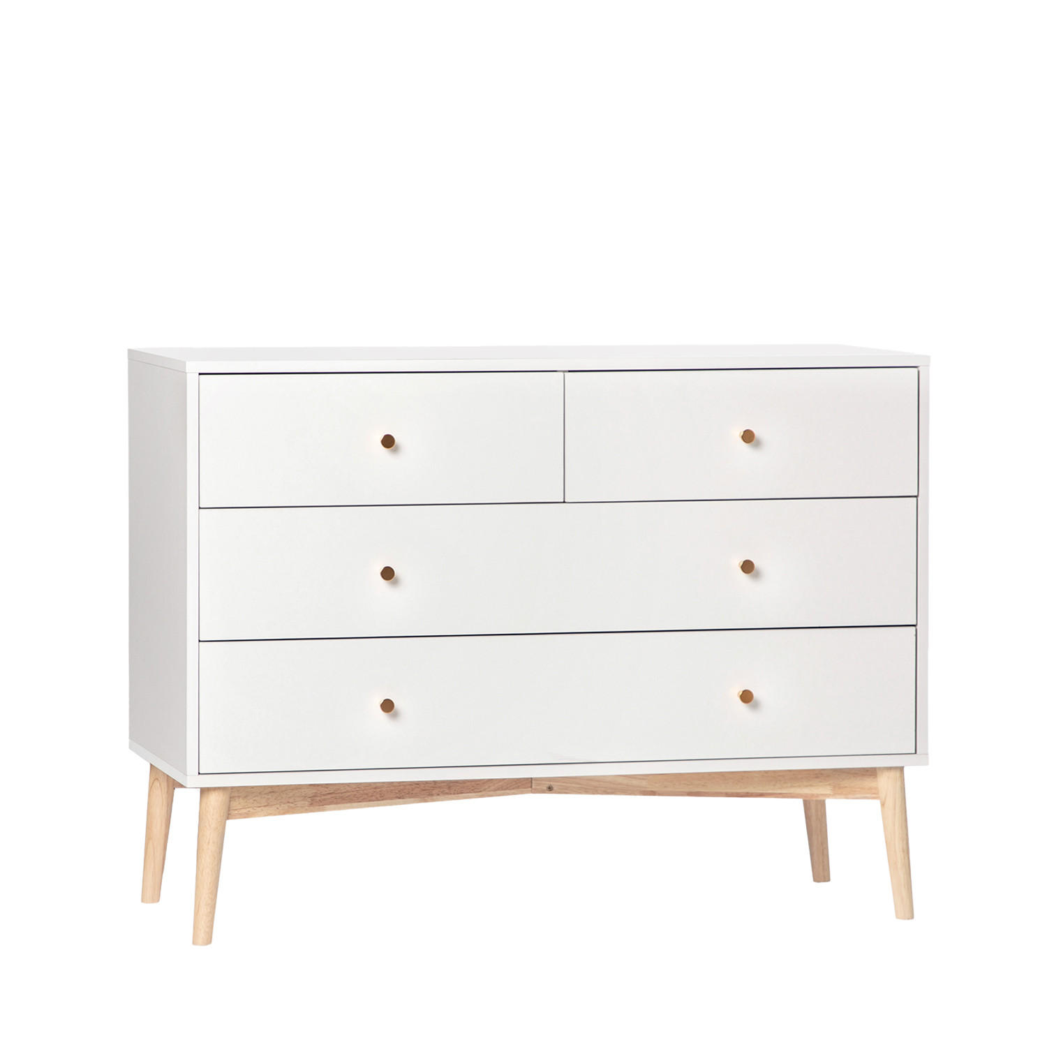 Klast Home KOMMODE Weiß 100cm × 40cm × 76cm