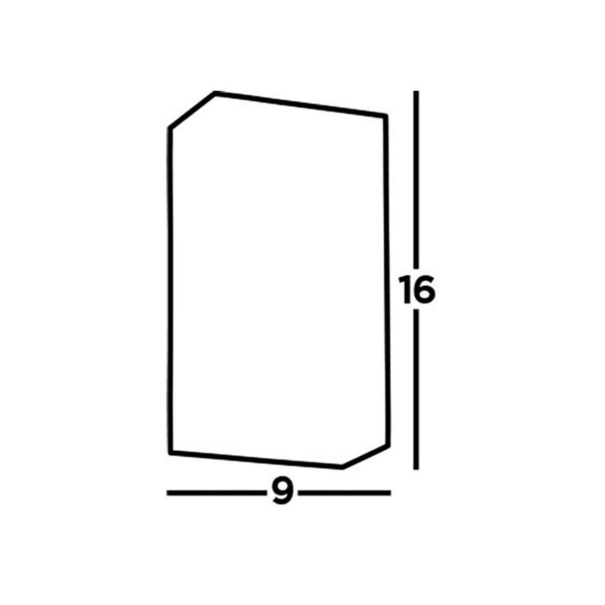 LED AUSSEN-WANDLEUCHTE Aluminium Schwarz - Schwarz, Glas (9/16.2/6cm) - SearchLight