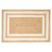 TEPPICH geflochten Beige 200/300 cm Gemerek - Beige, Naturmaterialien (200/300cm) - Beliani