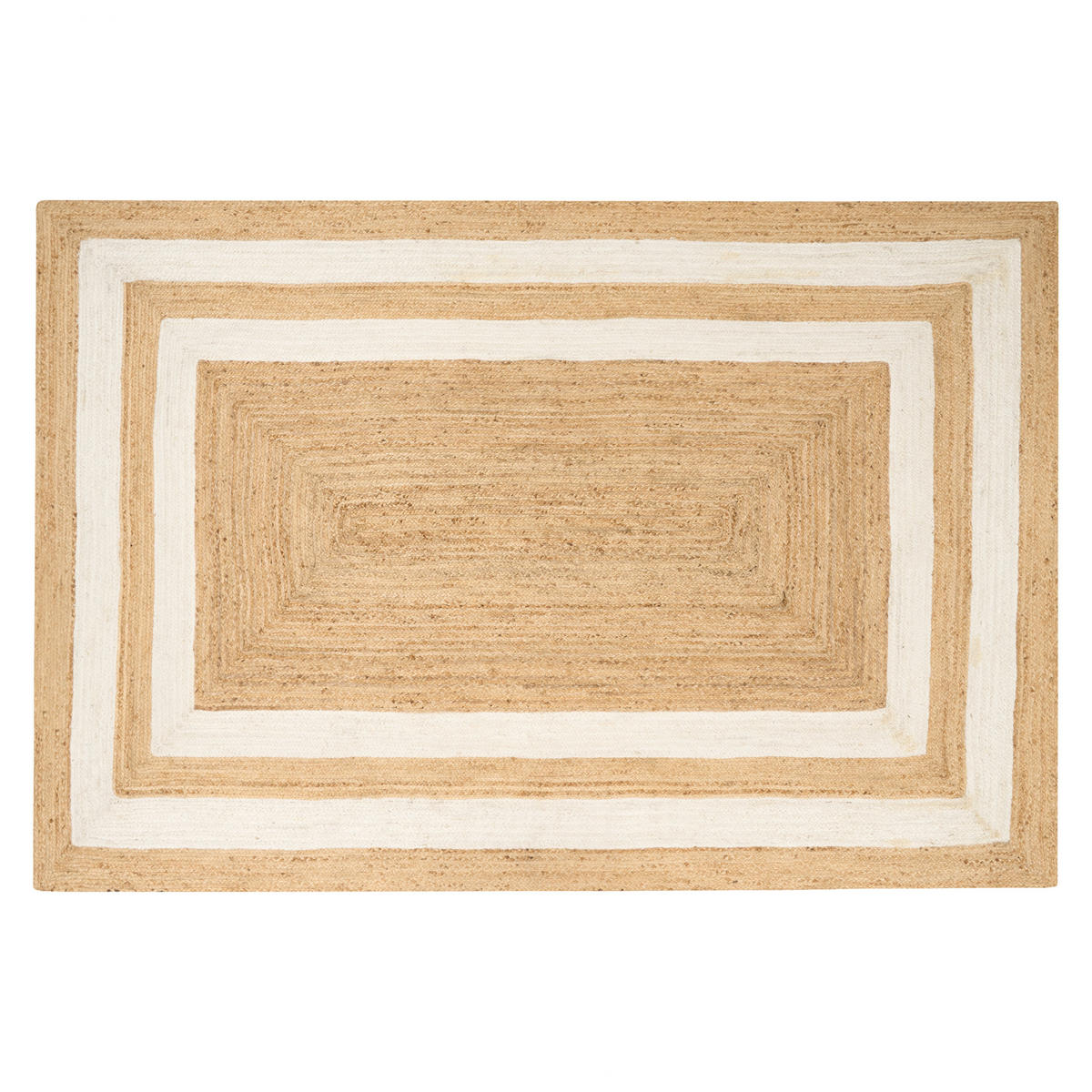 TEPPICH geflochten Beige 200/300 cm Gemerek - Beige, Naturmaterialien (200/300cm) - Beliani