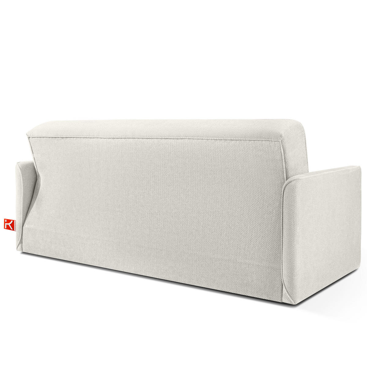 EINZELSOFA LIRIS, 3 Personen, Creme - Creme, Holz/Holzwerkstoff (208/91/98cm) - KONSIMO®