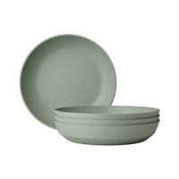 SUPPENTELLER Silueta Nordic Sage ø 21 cm 4er Set - Mintgrün, Kunststoff (21cm) - Mepal