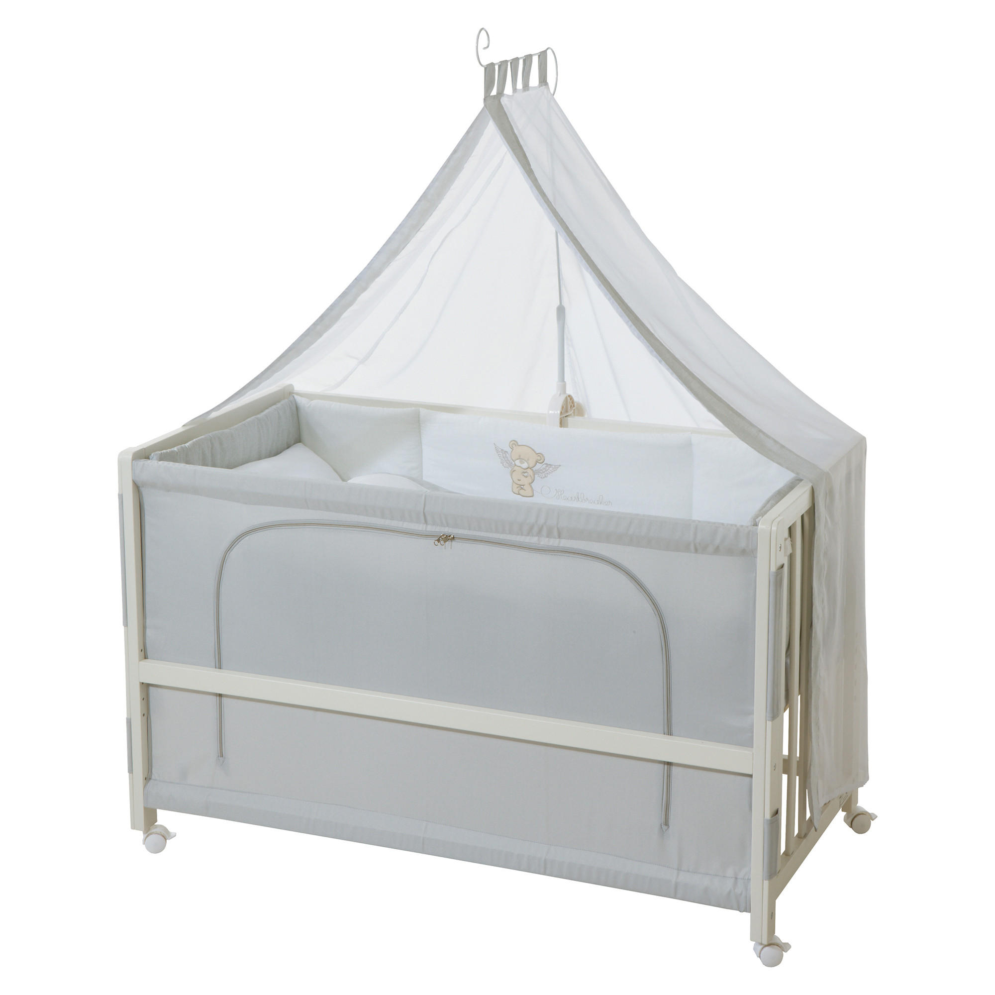 BABYBETT Heartbreakerbär 5er-Set 60 x 120 cm - Weiß, Holzwerkstoff (60/120cm) - Roba
