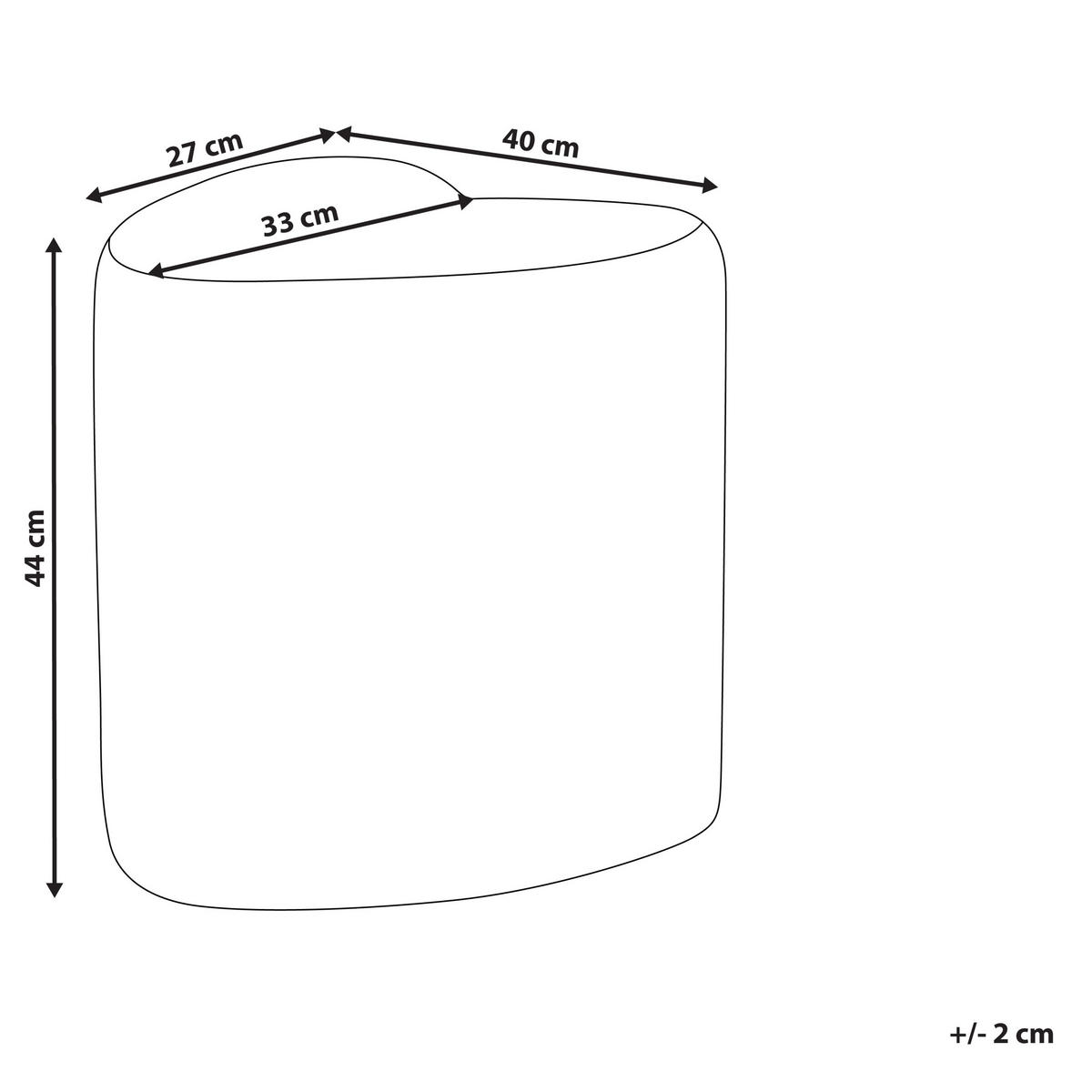 POUF Hellbraun Scotia - Hellbraun, Textil (40/44/33cm) - Beliani