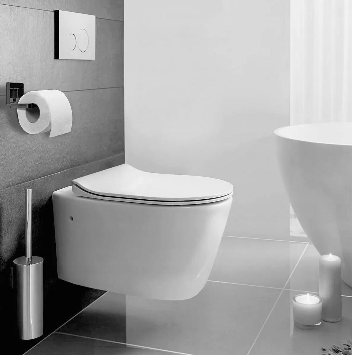HALTER Für Toilettenpapier Rea Black 381698 - Schwarz, Metall (7/13/10cm) - REA