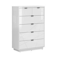 KOMMODE Sven Weiß - Weiß, Holzwerkstoff (90/130/42cm) - Petits-meubles