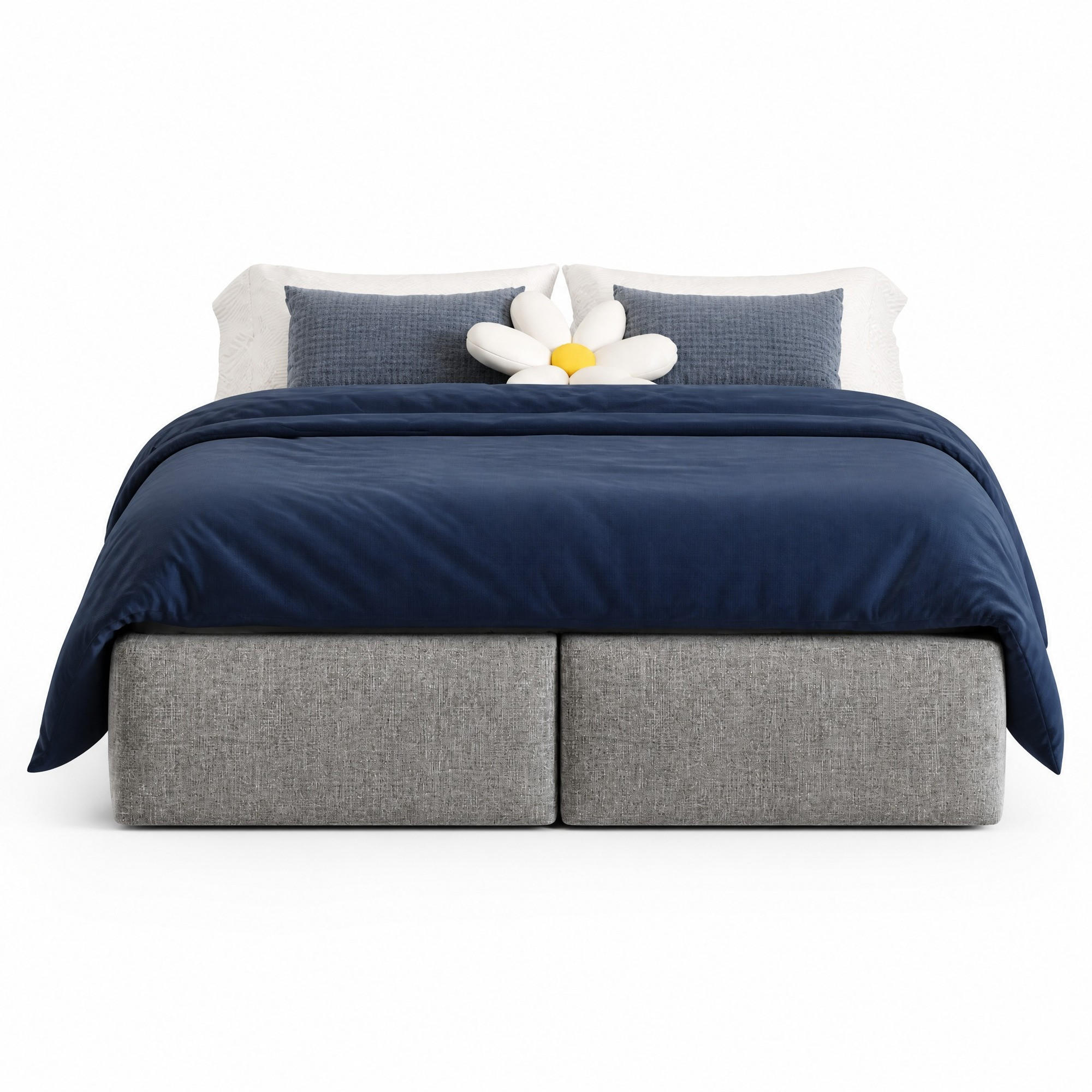 Beauniv Bett Grau 140x200 cm