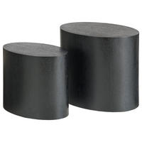 BEISTELLTISCH - 2er-Set - Esche - Eschefarben, Holzwerkstoff (33/48/40cm) - home24