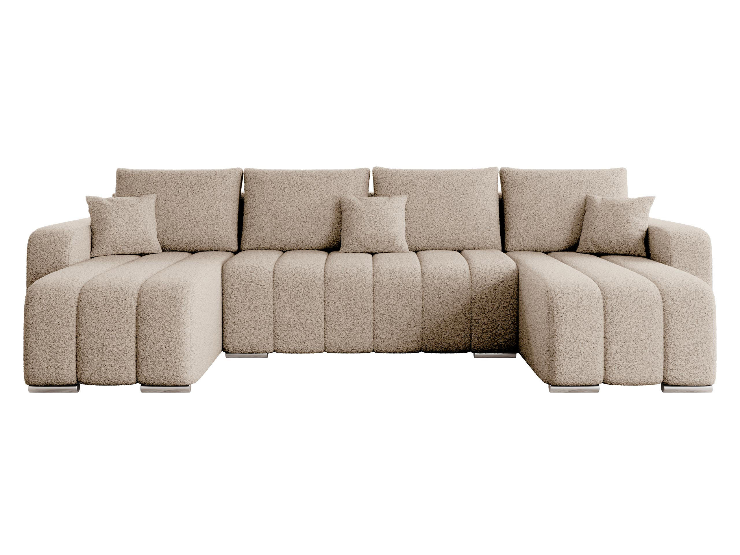 Mirjan24 Wohnlandschaft Beige 313x86x147 cm