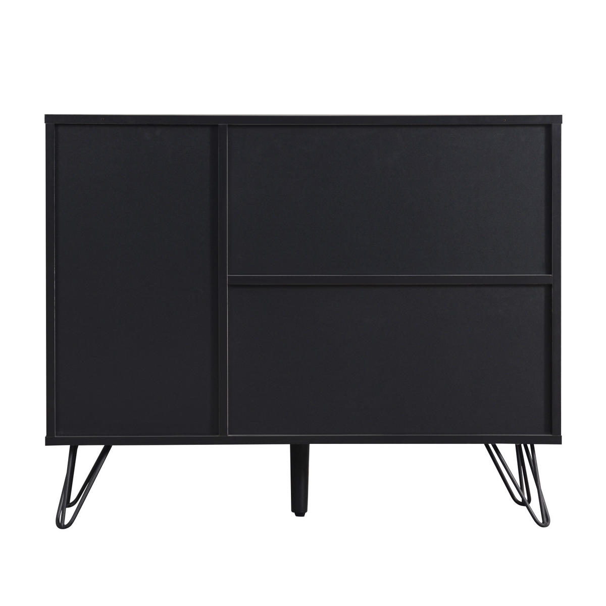 SIDEBOARD Schwarz 90/30/71,5 cm - Schwarz, Holzwerkstoff (30/71.5/90cm) - Urban Meuble