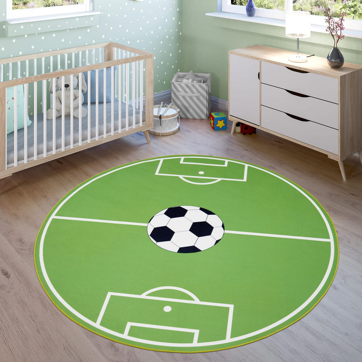 KINDERTEPPICH 200/200 cm Bino 568 - Grün, Kunststoff (200/200cm) - Paco Home