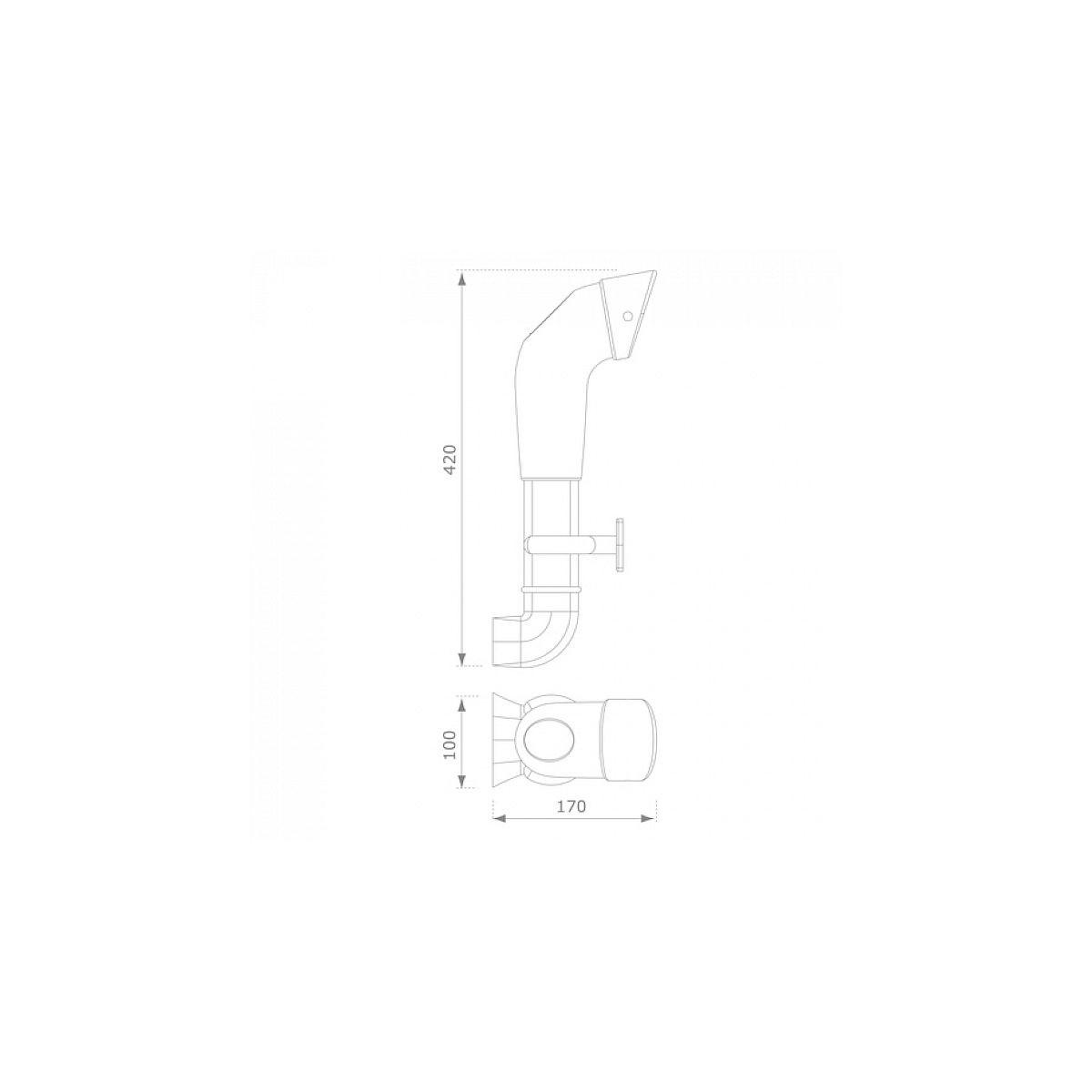 SPIELHAUS Periscope Lime für Spielhäuser - Grün, Kunststoff (11/41/17cm) - Axi House