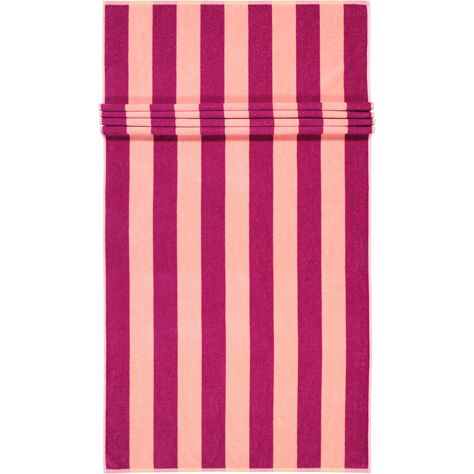 STRANDTÜCHER BEACH TROPICAL STREIFEN 5577 SUNSET - 22 - Rosa, Textil (80/180cm) - Cawoe