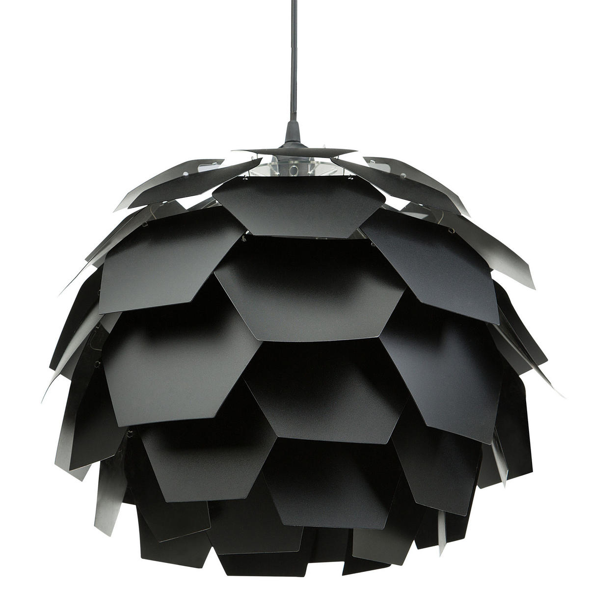 HÄNGELEUCHTE Segre 60/60/180 cm - Schwarz, Kunststoff (60/60/180cm) - Beliani