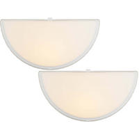 LED-NACHTLICHT - mit Dämmerungssensor und Bewegungsmelder für sanfte Beleuchtung, 2er-Set - Weiß, Kunststoff (8.7/10/5.1cm) - Northpoint