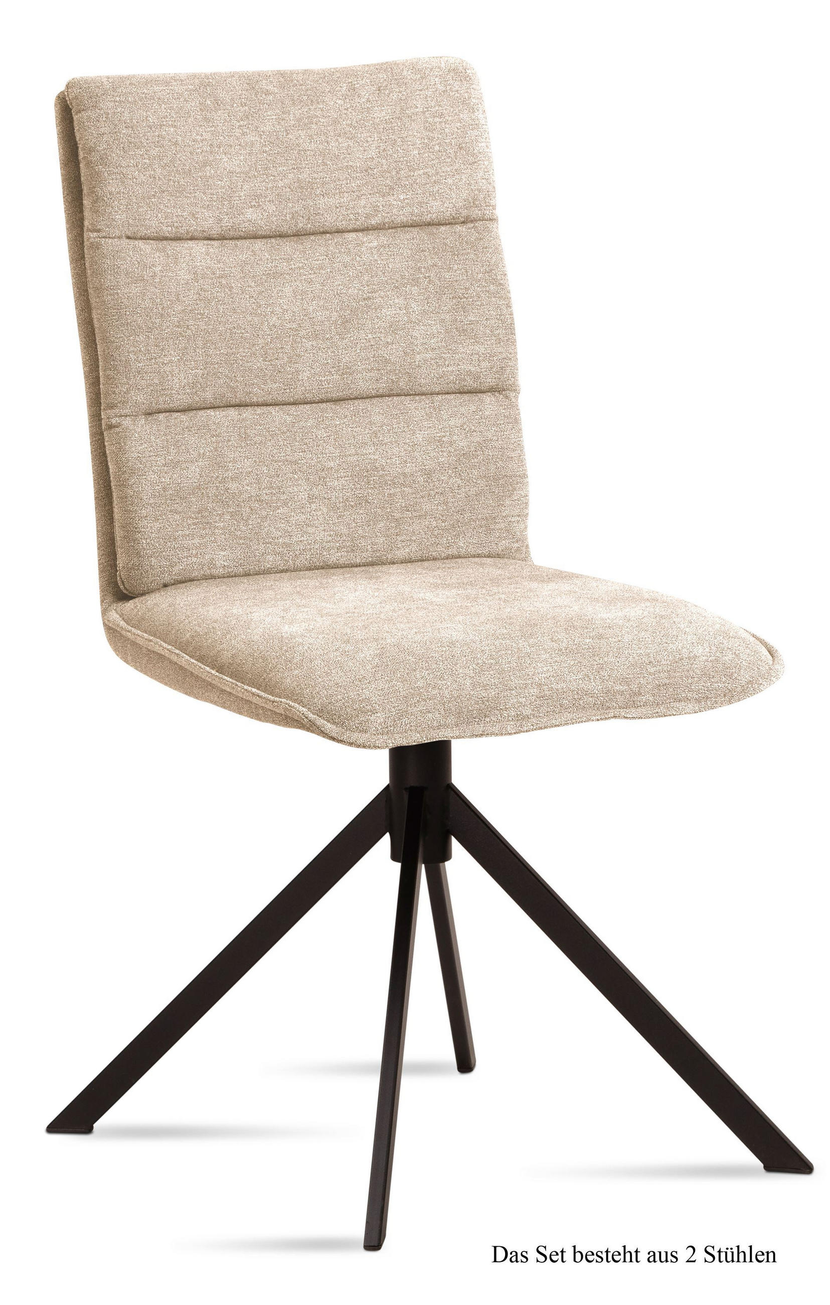 ESSZIMMERSTUHL (2er-Set) Dulce 47x92x60 Schwarz/Natur - Schwarz/Naturfarben, Kunststoff (60/92/47cm) - 58aufmkessel