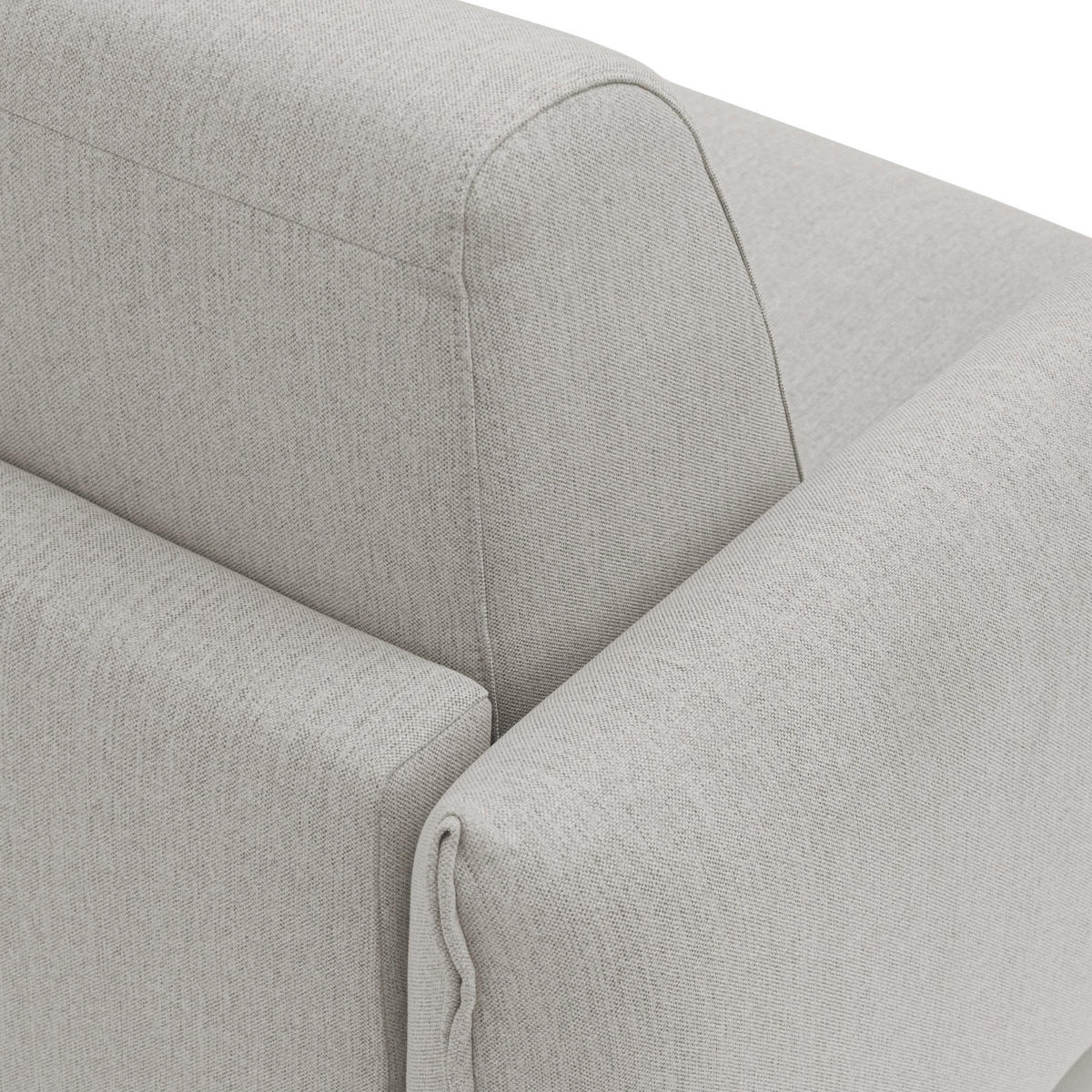 SCHLAFSOFA Scarlet - Creme, Textil (195/95/96cm) - Divani.store