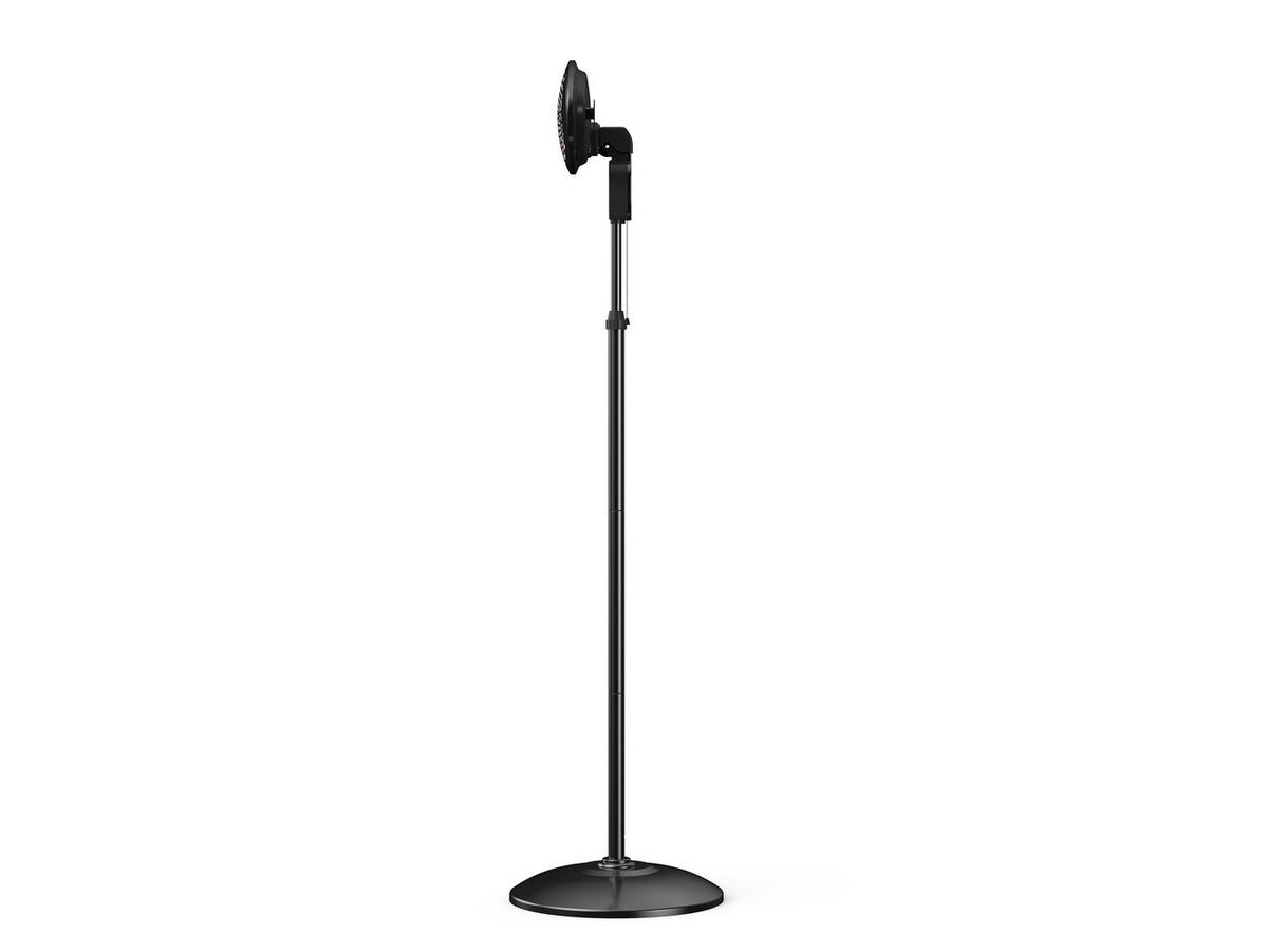 HALOGEN-HEIZUNG auf Standfuß Schwarz outdoortauglich und höhenverstellbar 2000 W - Schwarz, Kunststoff/Metall (52/210/52cm) - Purline
