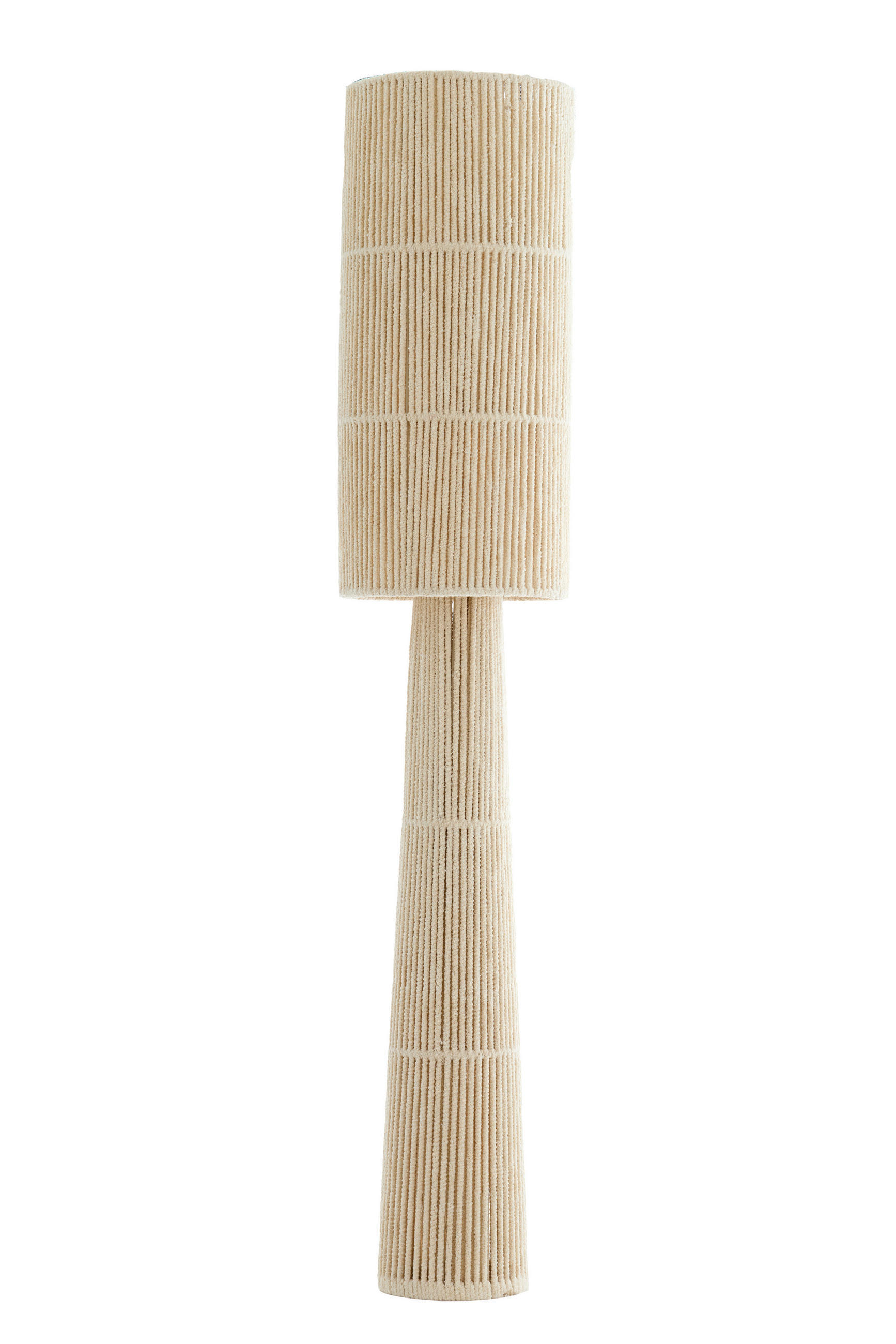 STEHLEUCHTE Michiel Weiß Ø30/160 cm - Weiß, Textil (30/30/160cm) - Light & Living