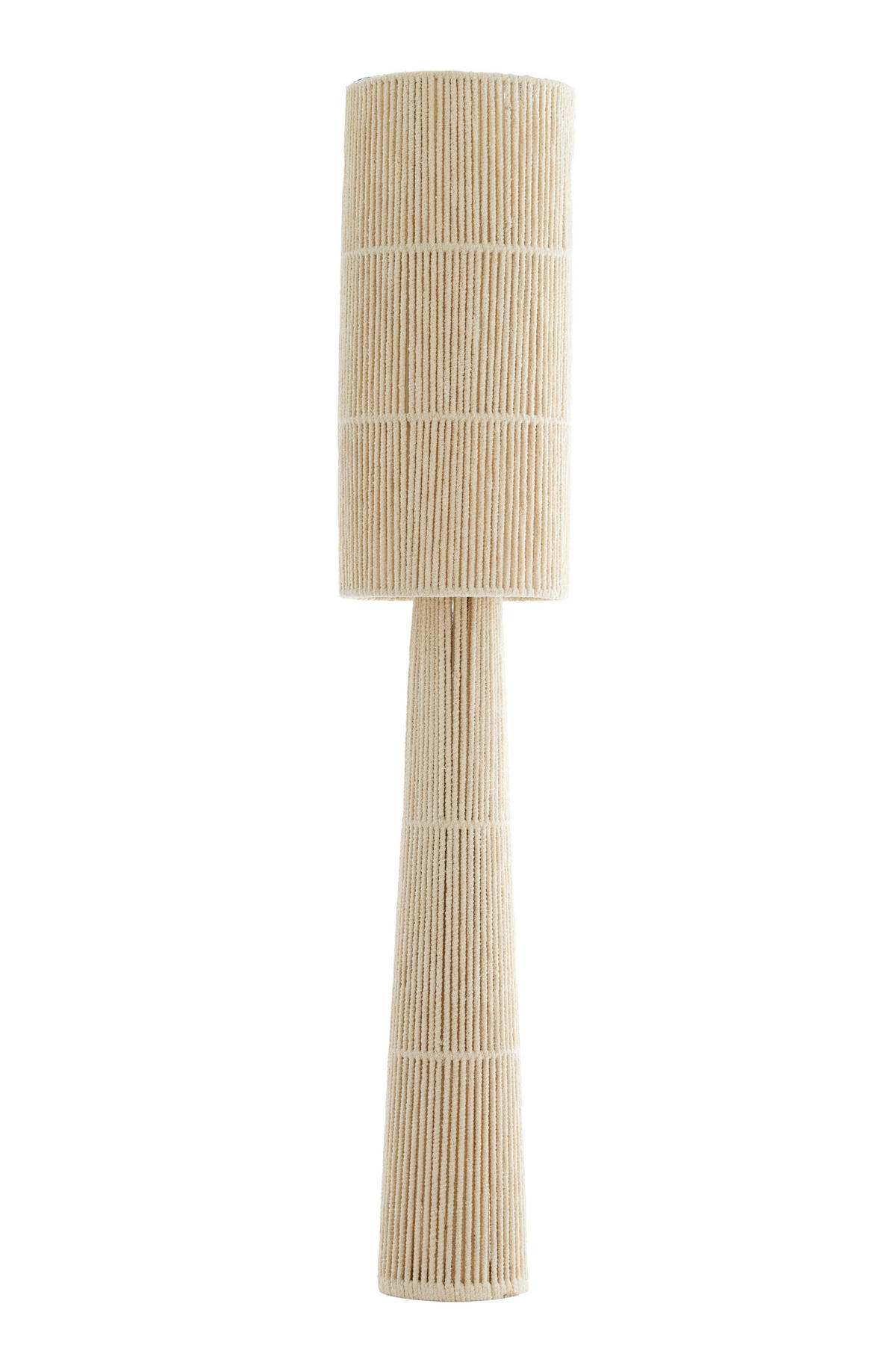 STEHLEUCHTE Michiel Weiß Ø30/160 cm - Weiß, Textil (30/30/160cm) - Light & Living