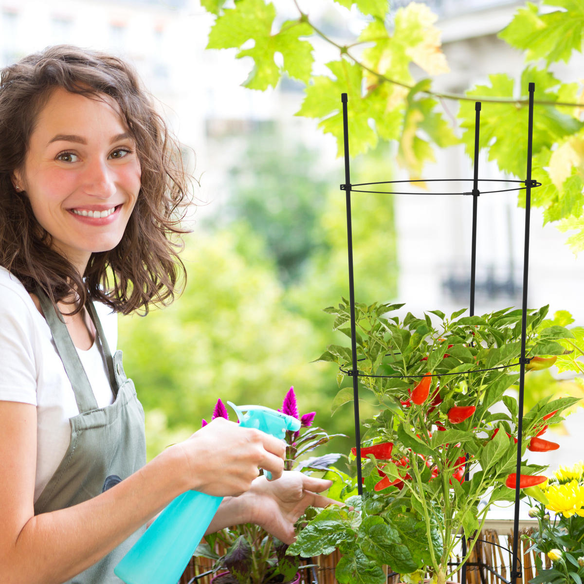 2XRANKHILFE - Schwarz, Kunststoff/Metall (28/76/28cm) - Relaxdays