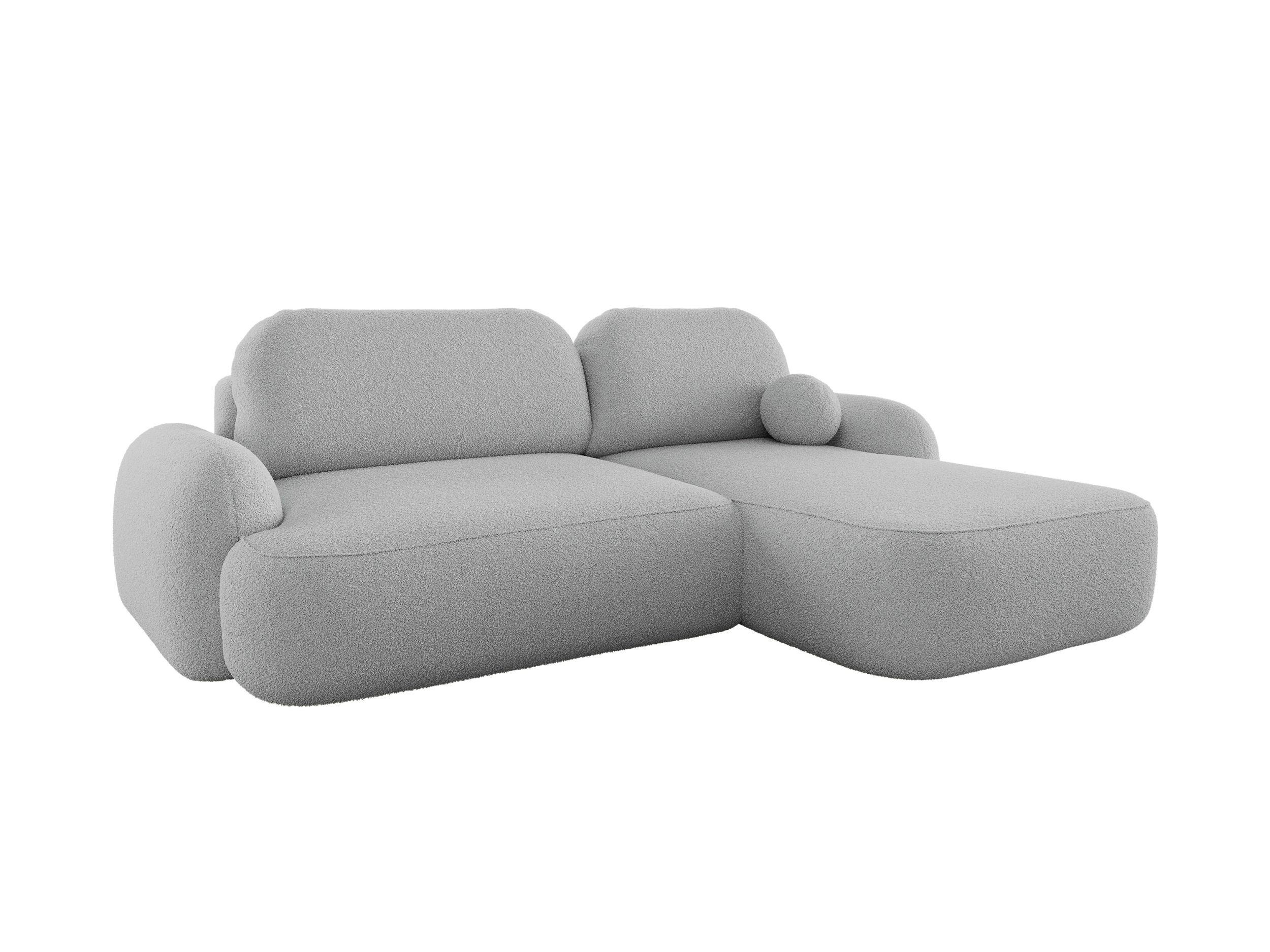 ECKSOFA MOLLY L Rechts QUELLE 05 mit Schlaffunktion - Grau, Textil (275/175cm) - Bedante