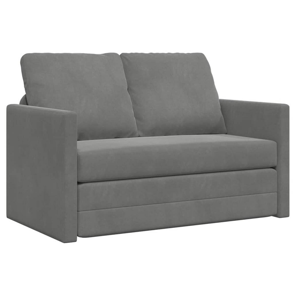 SCHLAFSOFA Brown - Dunkelgrau, Naturmaterialien (122/70/55cm) - Nettlife
