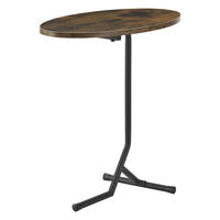 BEISTELLTISCH Karlebo - Dunkelbraun, Metall (30/60/55cm) - [en.casa]