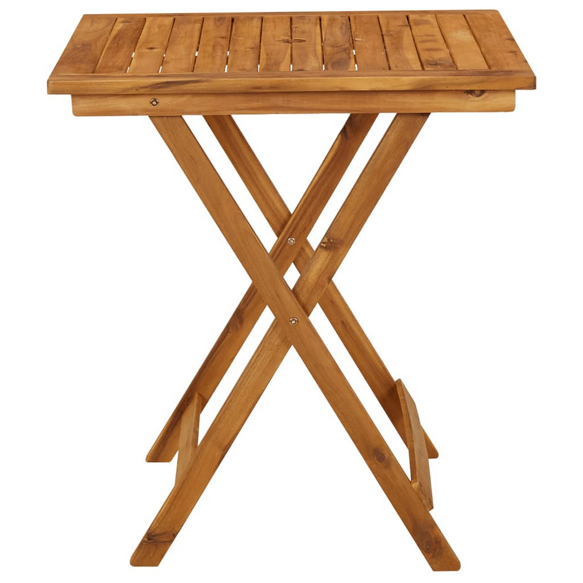GARTEN-ESSGRUPPE 3-teilig Klappbar Massivholz Akazie - Braun, Holz - vidaXL