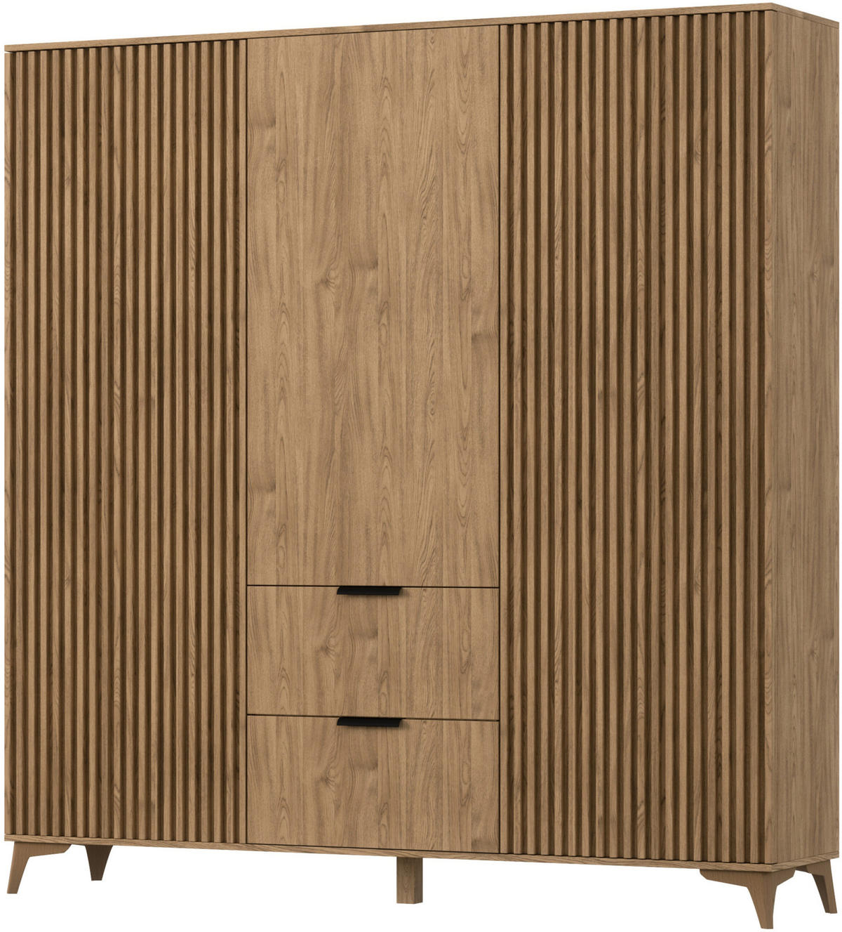 DREHTÜRENSCHRANK - Schrank Entia Artisan - Eiche Artisan, Holzwerkstoff (185/192/60cm) - Möblo