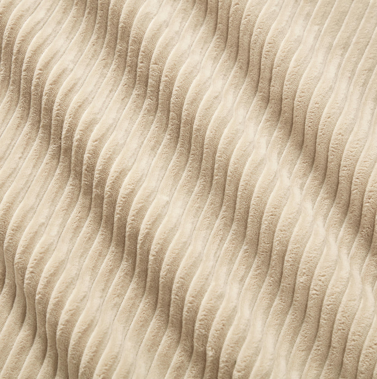 ECKSOFA 297/177/69 cm Beige aus Cord mit modularem Design und breiten Armlehnen - Beige, Textil (177/297cm) - OKWISH