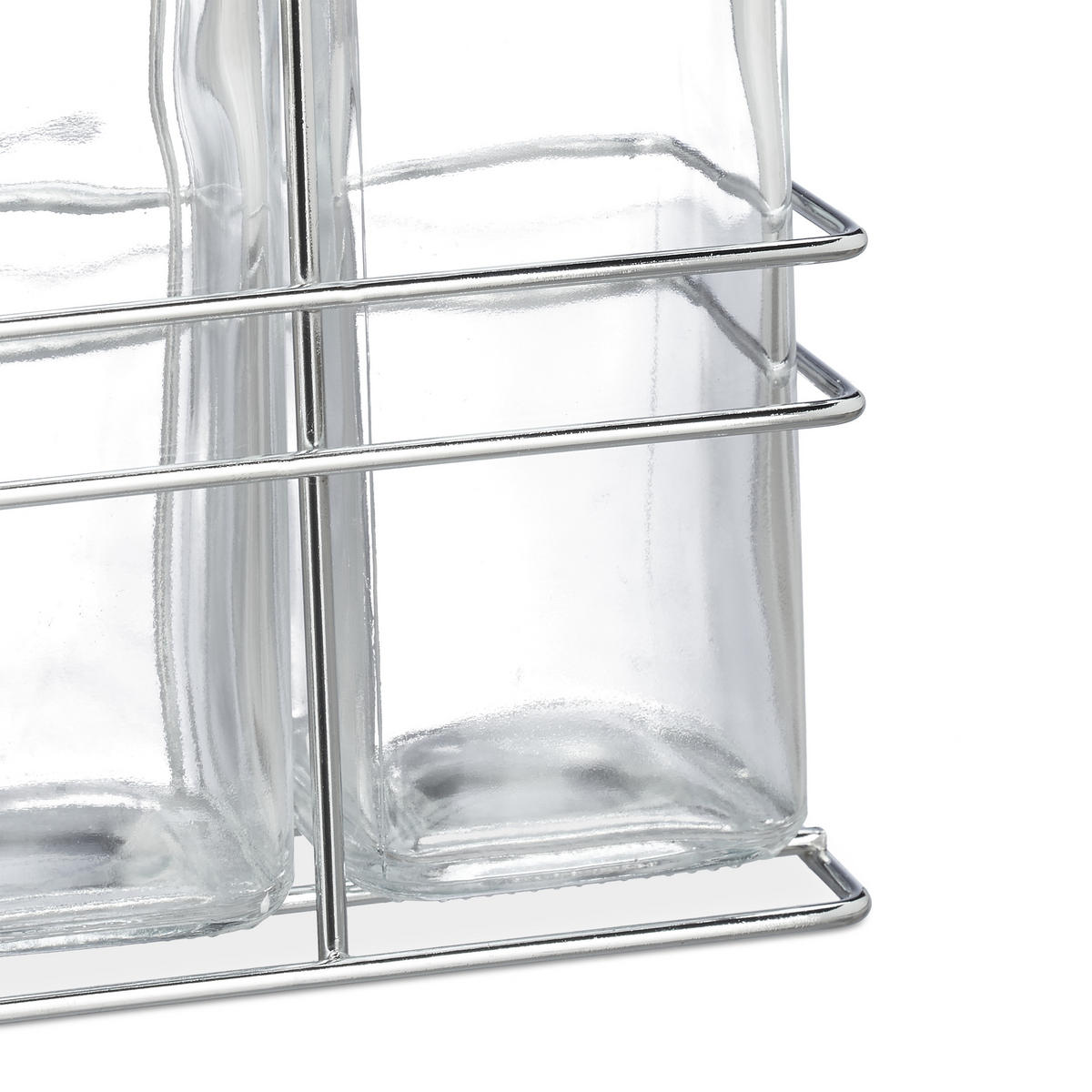 ESSIG-ÖLSPENDER - Transparent, Glas/Kunststoff (11/27.5/6cm) - Relaxdays