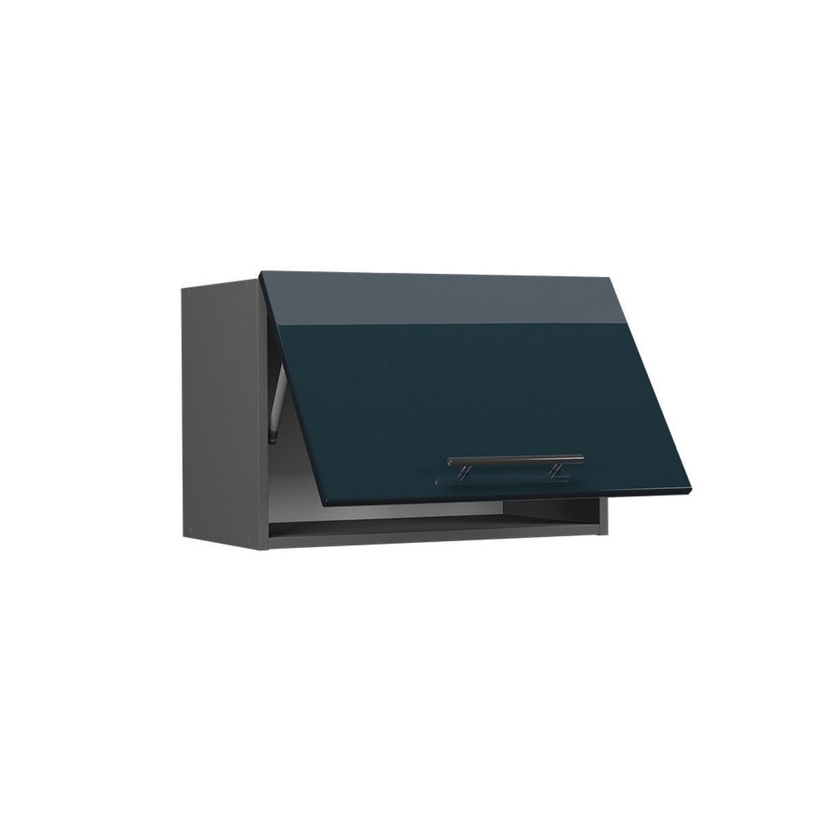 HÄNGESCHRANK Fame-Line Dunkelblau Hochglanz 60 cm Flach - Anthrazit/Dunkelblau, Holzwerkstoff (60/40/34.1cm) - Vicco