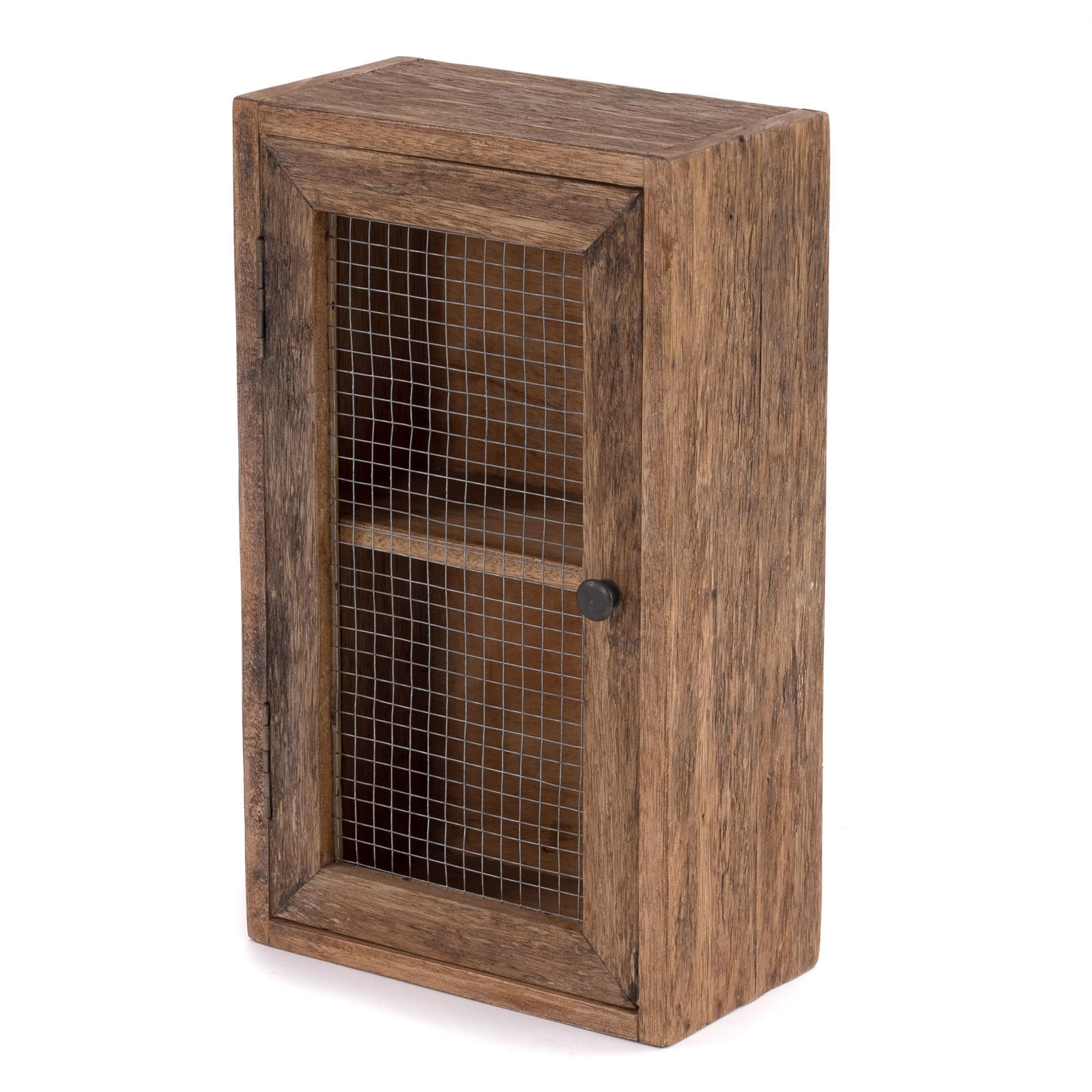 WAND-HÄNGESCHRANK Filo Massivholz, 2 Fächer mit Tür naturfarben - Naturfarben, Holz (30/50/16cm) - DESIGN DELIGHTS