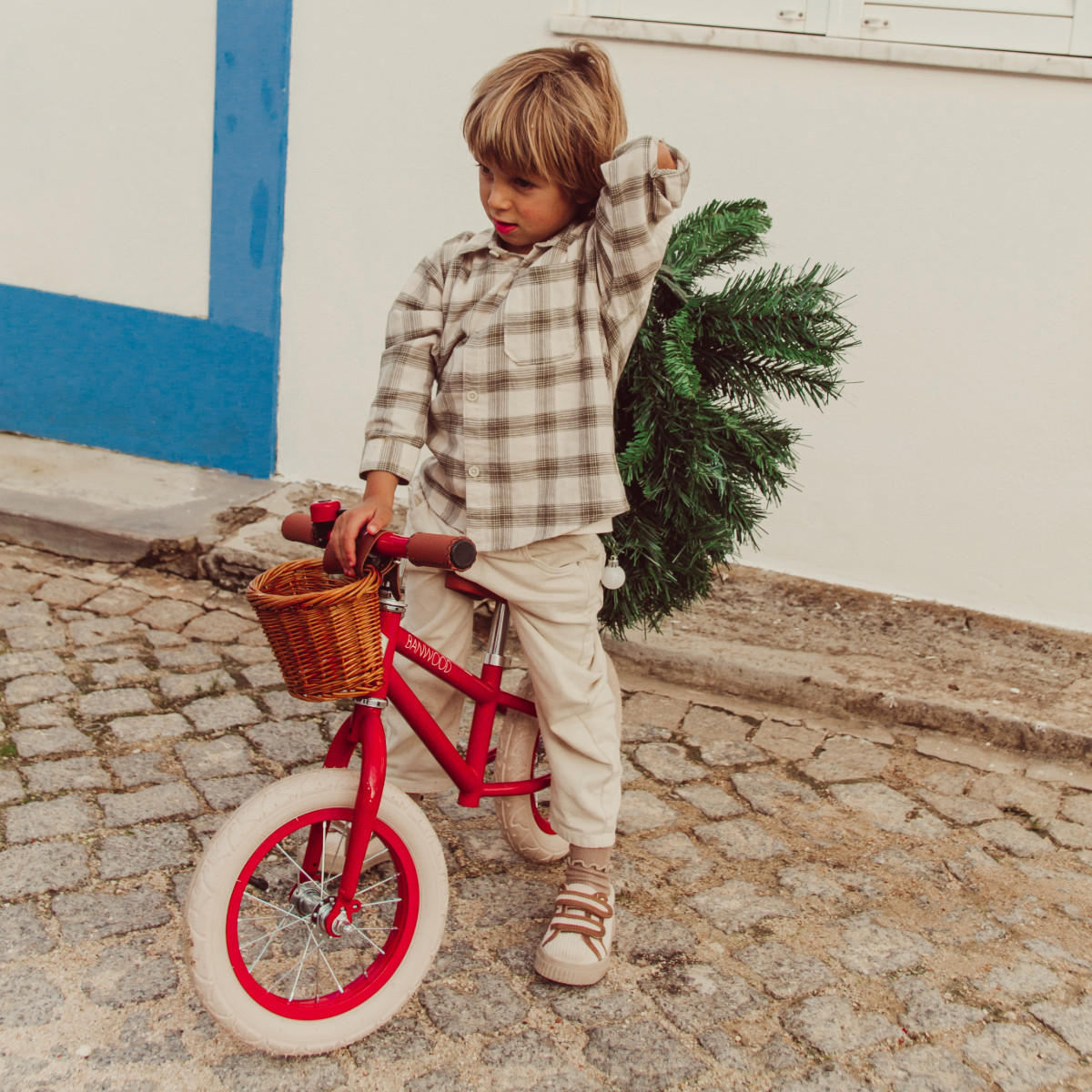 LAUFRAD aus Stahl für Kinder 3-5 Jahre, Rot - Rot, Metall (65/41/20cm) - Banwood