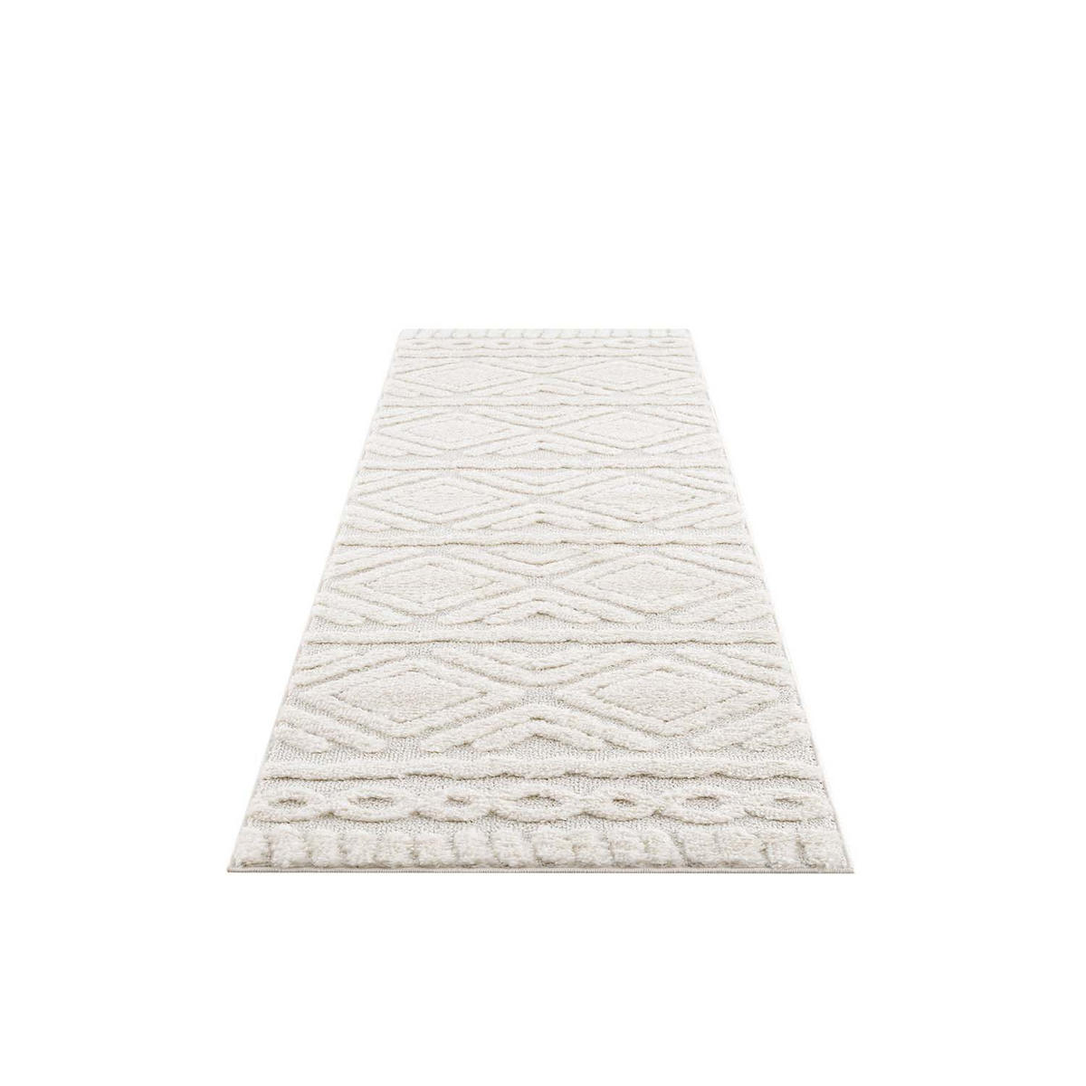 HOCHFLOR-TEPPICH Focus 3382 Creme 80x300 cm - Creme, Textil (80/300cm) - carpet city