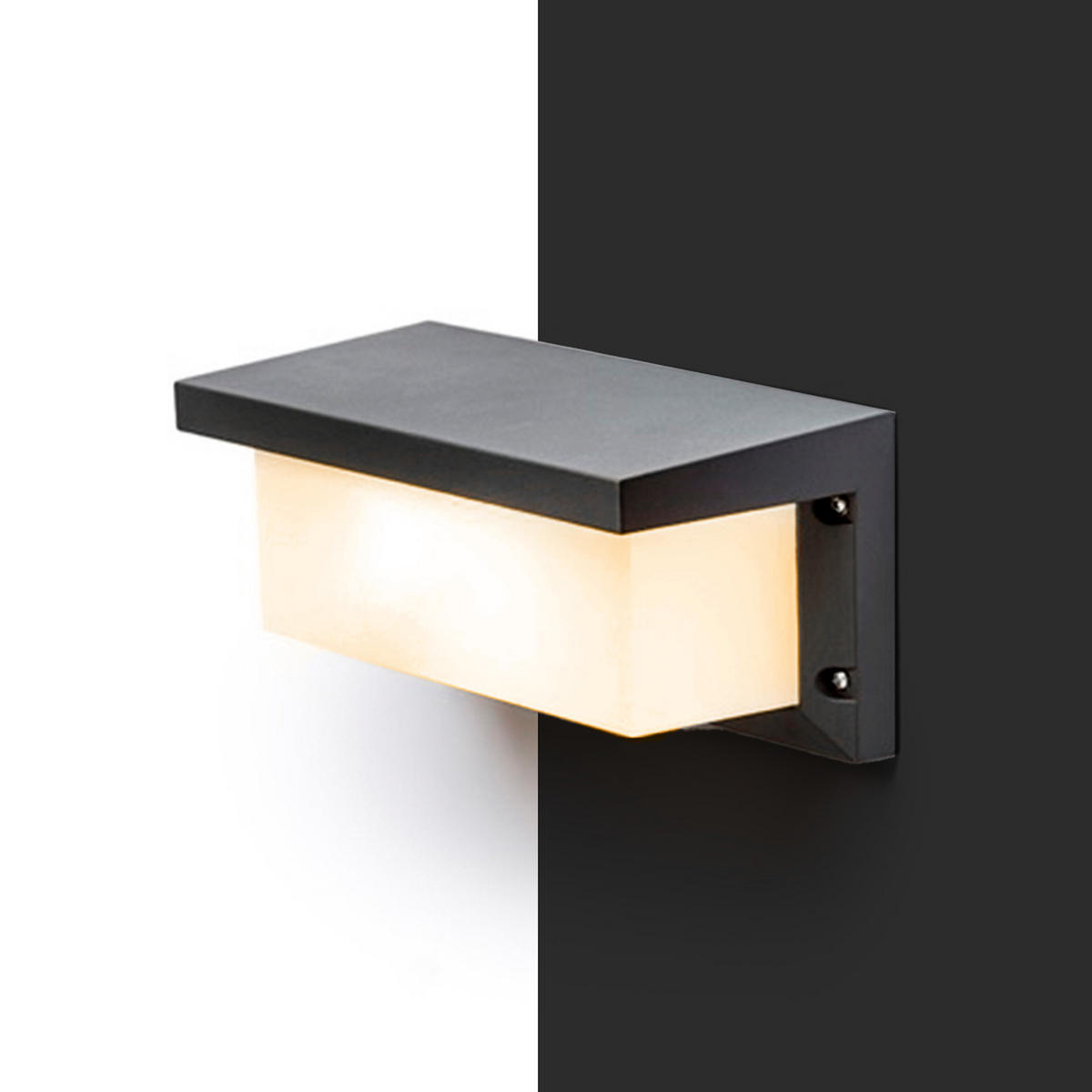 AUSSENLEUCHTE HIDE RC Anthrazitgrau 15 W IP54 - Grau, Metall (26/125/125cm) - Rendl