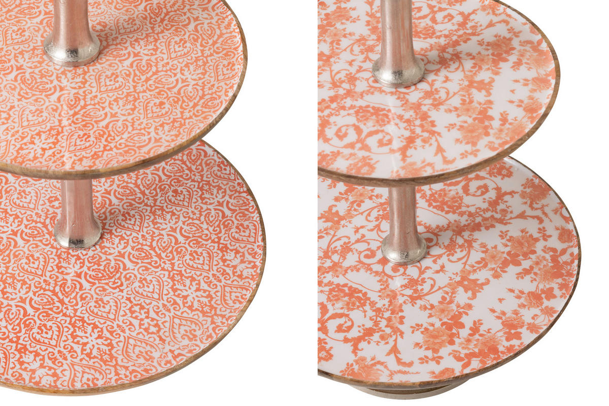 TABLETT MIT 3 EBENEN Orange - Orange, Holz (50/101cm) - J-Line