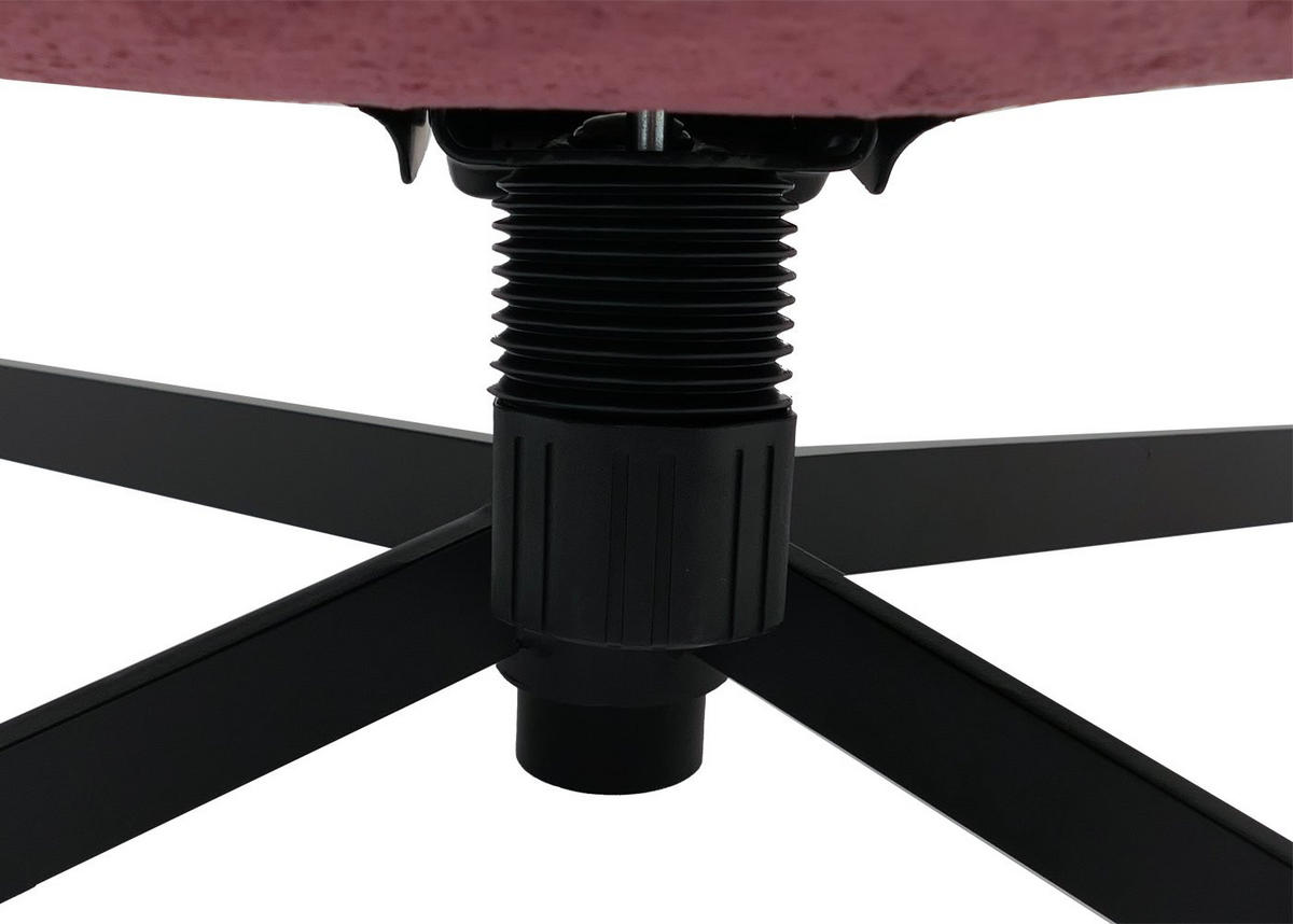 RELAXSESSEL MIT HOCKER Rot - Rot, Textil (80/96/90cm) - MCW