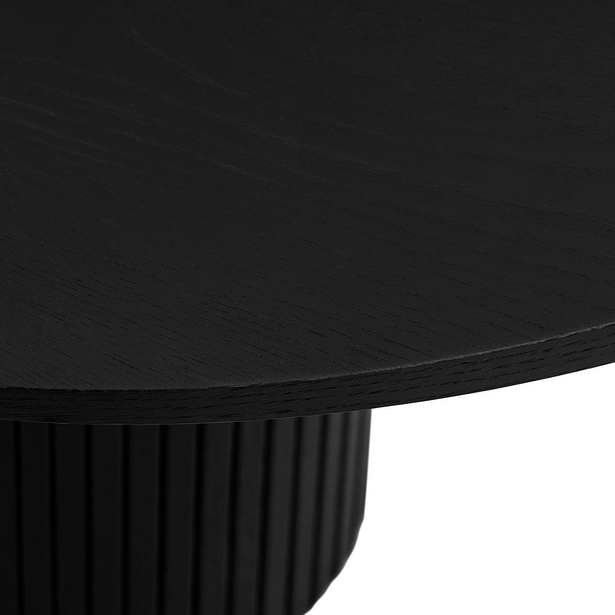 ESSTISCH - Echtholzfurnier - Eichefarben/Schwarz, Holzwerkstoff (120/120/75cm) - home24