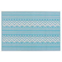OUTDOOR-TEPPICH Nagpur 180/120 cm - Blau, Kunststoff (120/180cm) - Beliani