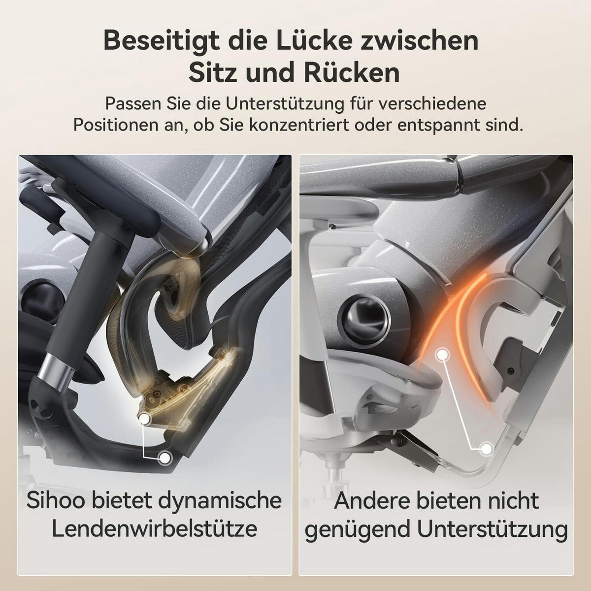 BÜROSTUHL Doro C300 Schwarz mit Lordosenstütze - Schwarz, Textil (59/77/39cm)